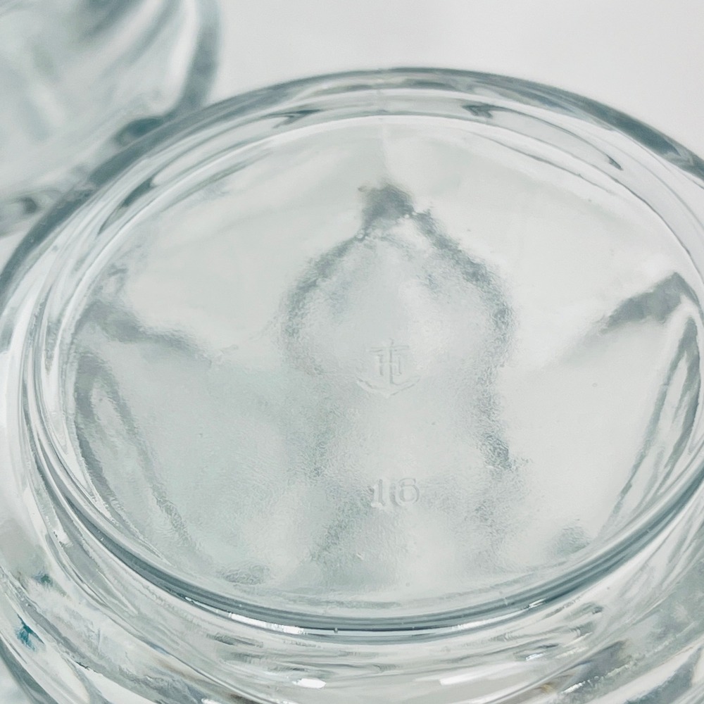 Anchor Hocking Tiki Mug Set of 2 Clear Glass Molded Face 16oz Tropical Excellent - Picture 8 of 10